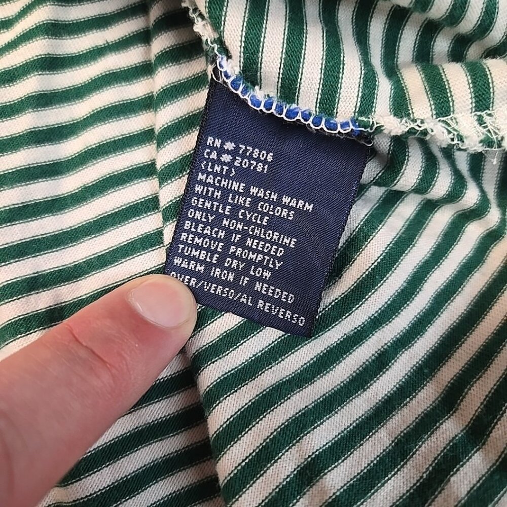 Vintage Tommy Hilfiger Polo Shirt Mens Size Large Multicolour Patchwork Striped - Picture 7 of 8